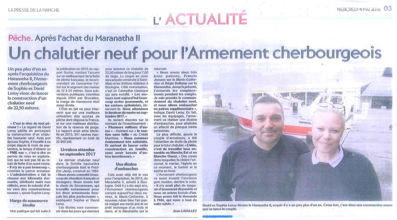 Un nouveau chalutier pour l’Armement Cherbourgeois